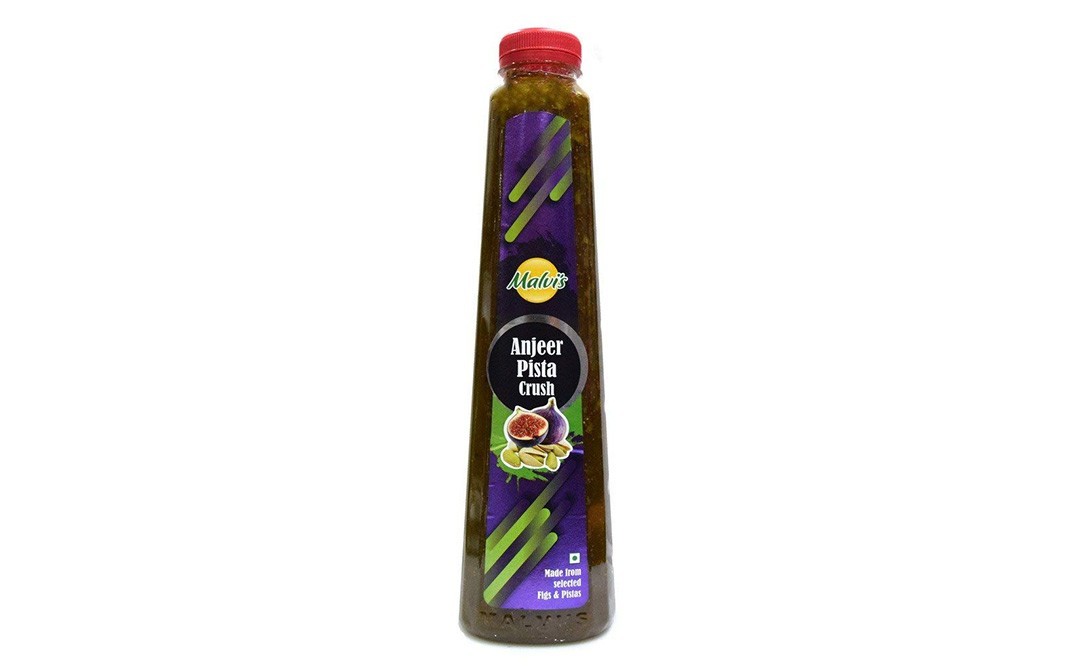 Malvi's Anjeer Pista Crush    Bottle  1000 millilitre